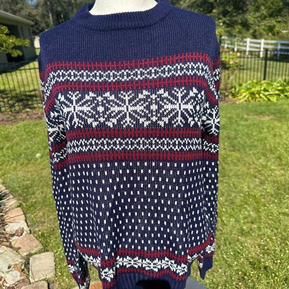 VTG Steep Slopes Vintage Ski Sweater Clark Griswald Grandpa pullover sweater